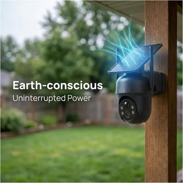 Alt view image 2 of 6 - Solar Wireless Outdoor Security Camera
