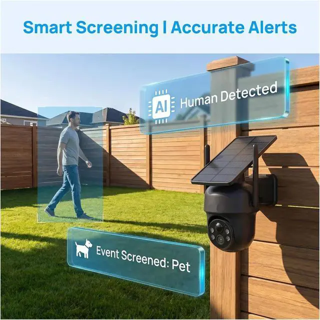 Alt view image 3 of 6 - Solar Wireless Outdoor Security Camera