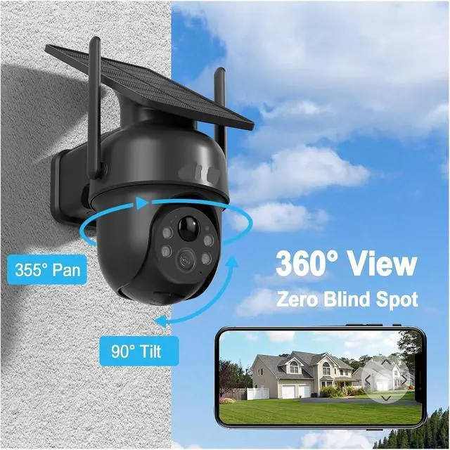 Alt view image 4 of 6 - Solar Wireless Outdoor Security Camera
