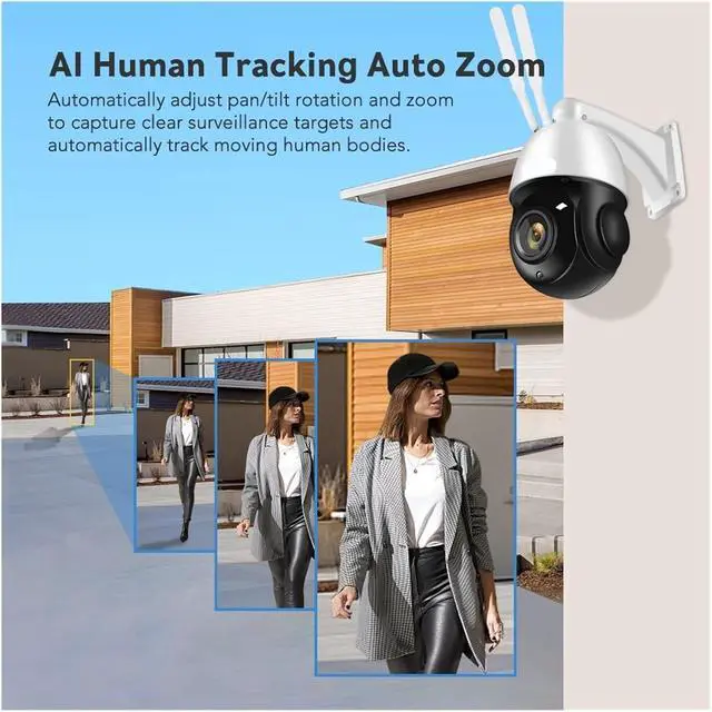 Alt view image 5 of 7 - Outdoor Speed Dome PTZ IP Security Surveillance Camera