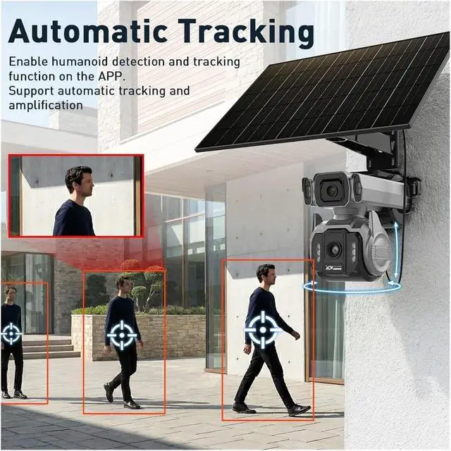 Alt view image 5 of 7 - 4G Solar Outdoor Home CCTV Security Surveillance Camera