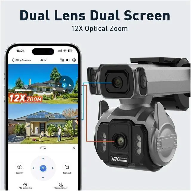 Alt view image 3 of 7 - 4G Solar Outdoor Home CCTV Security Surveillance Camera