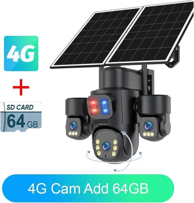 Alt view image 2 of 7 - 4G Solar PTZ Outdoor Wireless Security IP Camera