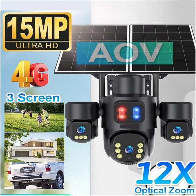 Alt view image 3 of 7 - 4G Solar PTZ Outdoor Wireless Security IP Camera