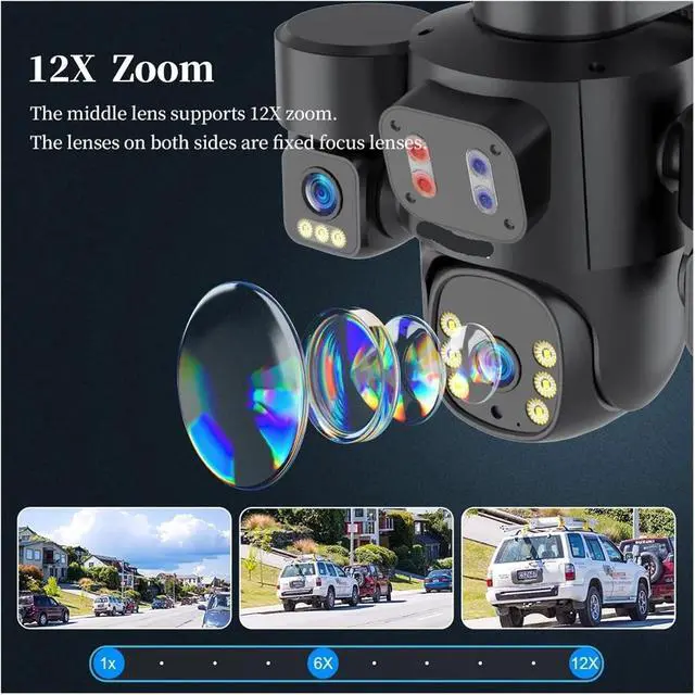 Alt view image 7 of 7 - 4G Solar PTZ Outdoor Wireless Security IP Camera