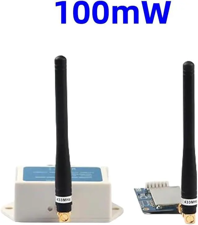 Alt view image 2 of 7 - SK200PRO 100mW Dry Contact I/O Signal Way Relay Module 4~6Km LoRa Wireless Switch Control Module RF Transmission Module x 1 Set (433 MHz)