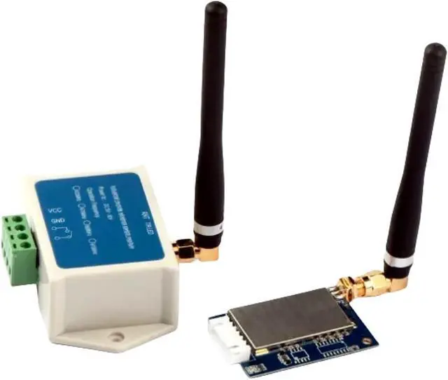 Alt view image 3 of 7 - SK200PRO 100mW Dry Contact I/O Signal Way Relay Module 4~6Km LoRa Wireless Switch Control Module RF Transmission Module x 1 Set (433 MHz)