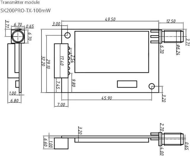 Alt view image 7 of 7 - SK200PRO 100mW Dry Contact I/O Signal Way Relay Module 4~6Km LoRa Wireless Switch Control Module RF Transmission Module x 1 Set (433 MHz)