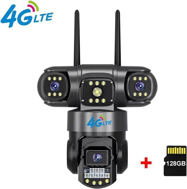 Alt view image 2 of 7 - 4G WiFi PTZ Outdoor Waterproof Security IP Camera