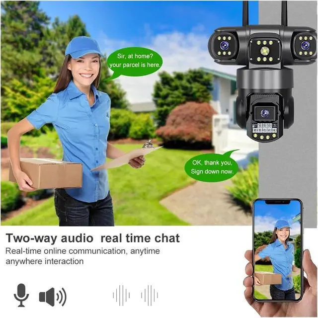 Alt view image 5 of 7 - 4G WiFi PTZ Outdoor Waterproof Security IP Camera
