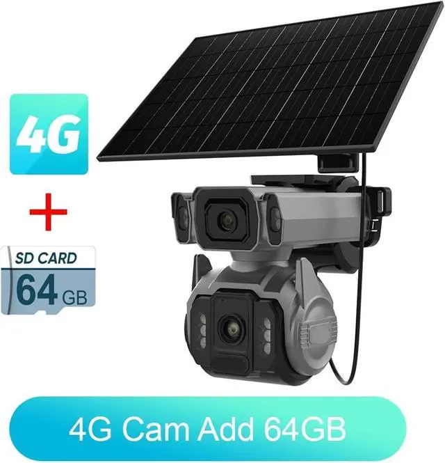 Alt view image 2 of 7 - Solar Outdoor Wireless Security Surveillance IP Camera