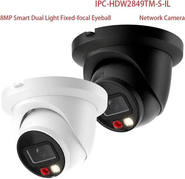 Alt view image 2 of 7 - 8MP 4K Full Color Outdoor IP Camera MIC Black White