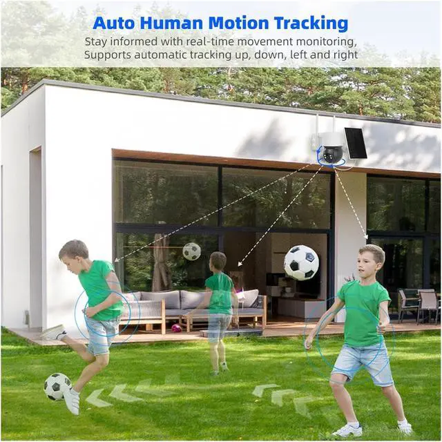 Alt view image 7 of 7 - 4G WiFi Solar PTZ Outdoor Security IP Camera