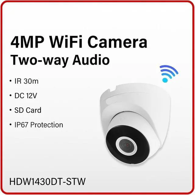 Alt view image 3 of 7 - HDW1430DT-STW 4MP Outdoor P2P Wireless IP Security Camera