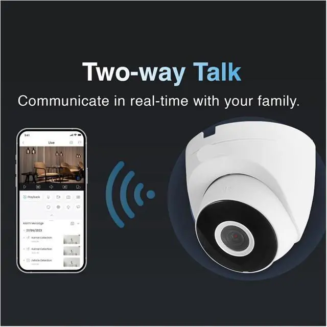 Alt view image 4 of 7 - HDW1430DT-STW 4MP Outdoor P2P Wireless IP Security Camera