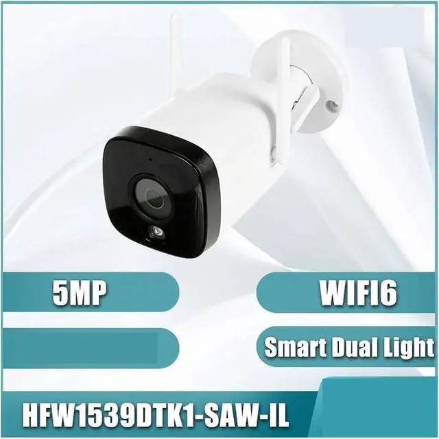 Alt view image 2 of 7 - WiFi6 Outdoor Security IP Camera IPC-HFW1539DTK1-SAW-IL