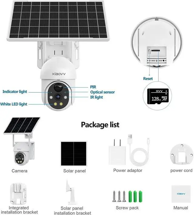 Alt view image 7 of 7 - 6MP Solar 4G WiFi Outdoor Waterproof Security IP Camera