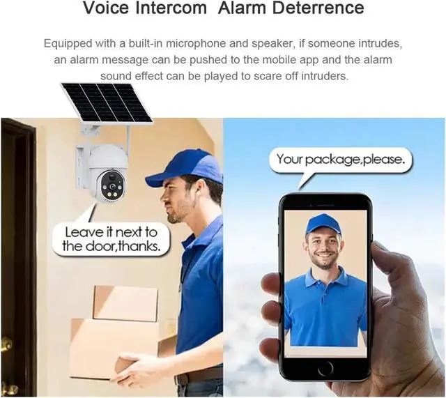 Alt view image 6 of 7 - 6MP Solar 4G WiFi Outdoor Waterproof Security IP Camera