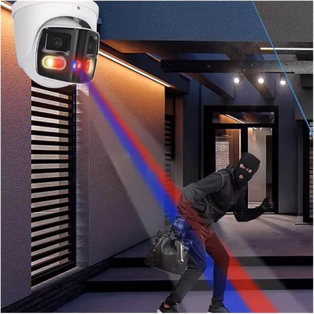 Alt view image 7 of 7 - POE 180 Degree Panoramic Security IP Camera IPC-PDW3849-A180-AS-PV
