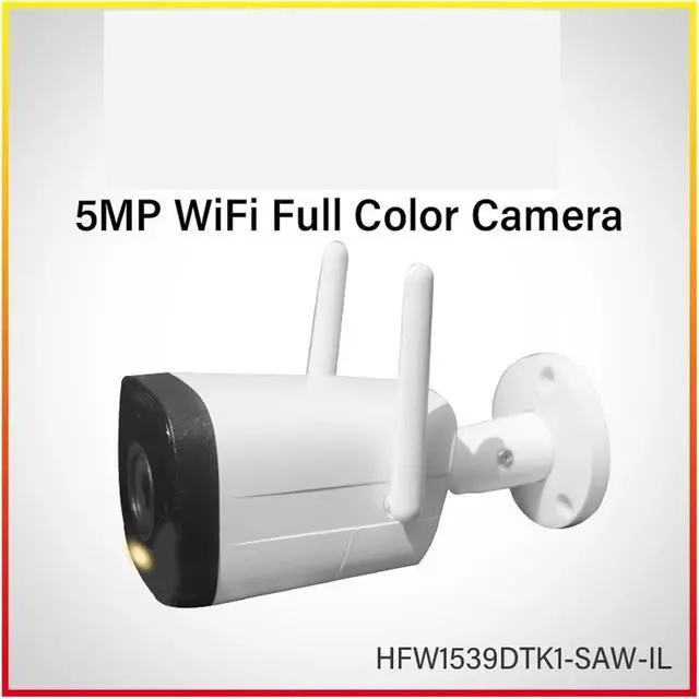 Alt view image 2 of 7 - HFW1539DTK1-SAW-IL 5MP WiFi 6 Outdoor IP Security Camera