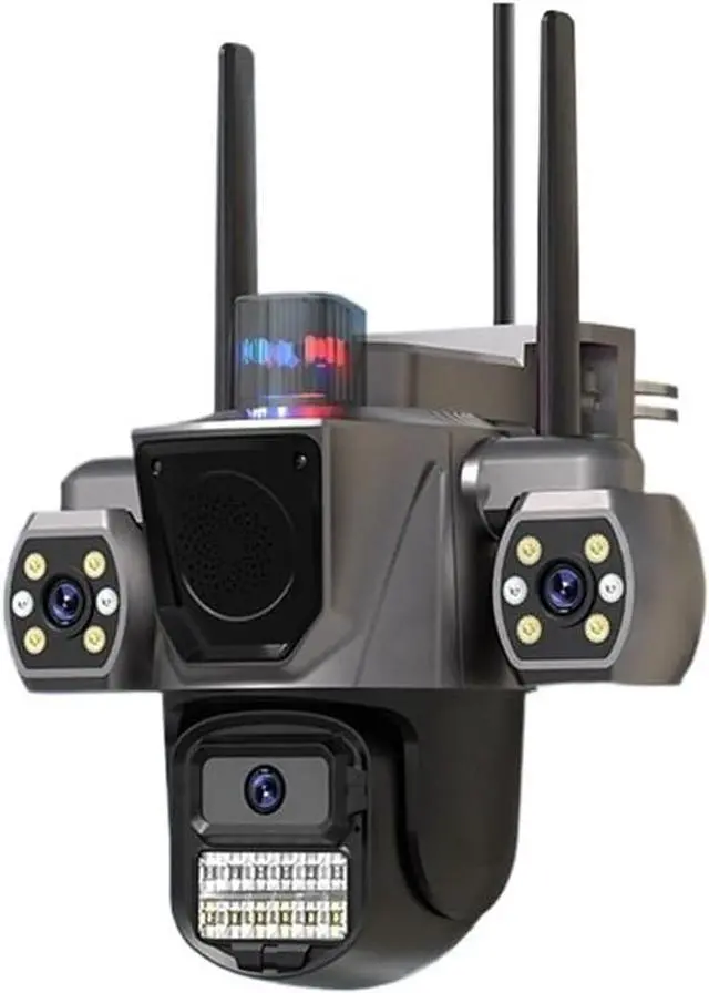 Main image of Three Lens Triple Screen WiFi Outdoor IP Security CCTV Camera
