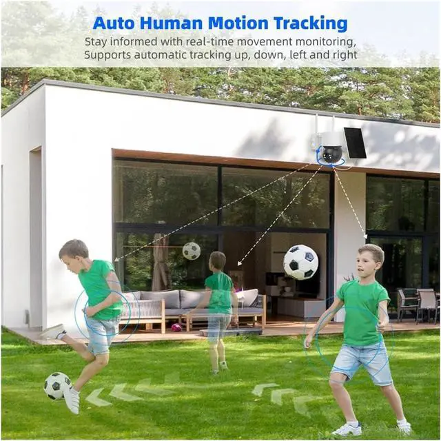 Alt view image 7 of 7 - 3MP 4G WiFi Solar PTZ Outdoor Battery Security IP Camera