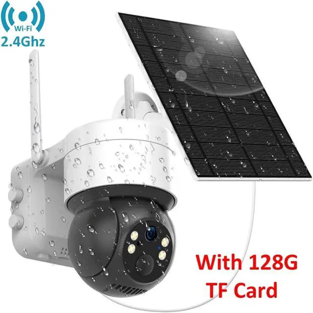 Alt view image 2 of 7 - 3MP Solar WiFi PTZ Battery Outdoor Security IP Camera