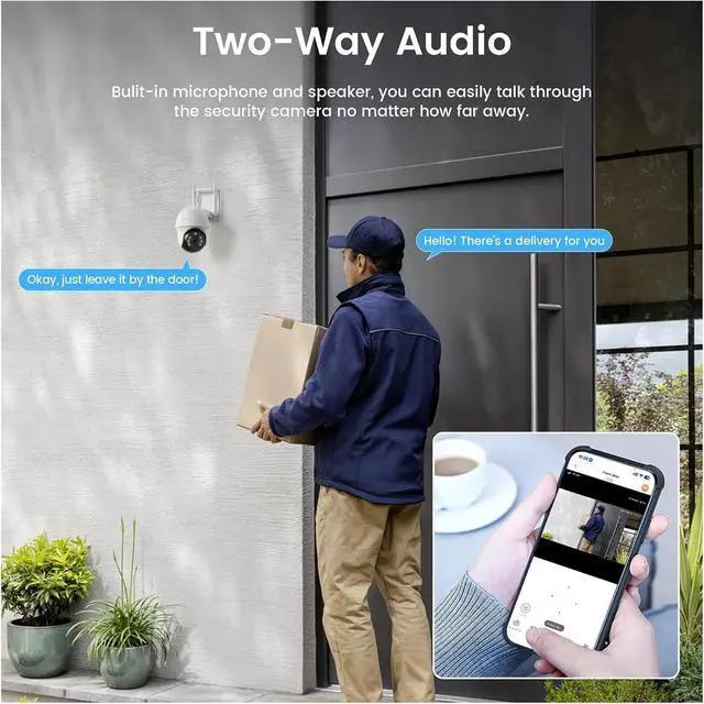 Alt view image 5 of 7 - 3MP Starlight 4G PTZ Outdoor Security Camera