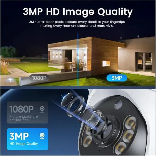 Alt view image 6 of 7 - 3MP Starlight 4G PTZ Outdoor Security Camera