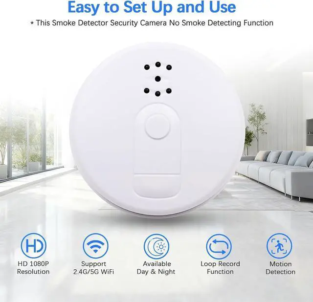 Alt view image 2 of 6 - Wireless Security Camera Indoor Surveillance, FHD 1080P Rechargeable Battery Powered Guard House Security Camera, Continuous Recording Room Indoor WiFi Security Camera with Night Vision