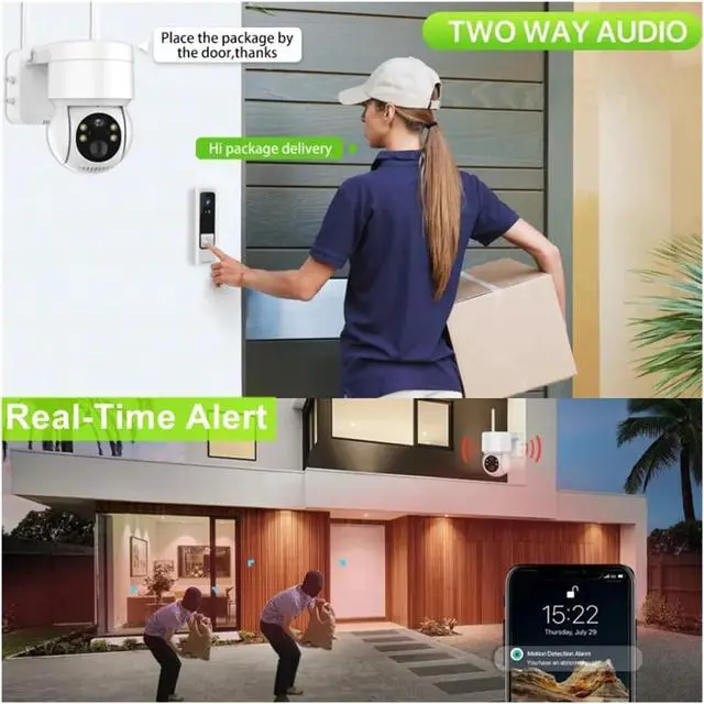 Alt view image 4 of 7 - 4MP WiFi PTZ Solar Battery Powered Outdoor IP Camera