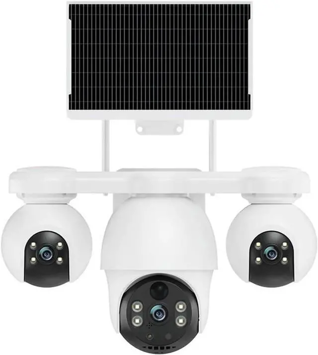 Main image of V380 Pro 8MP 4K 3 Lenses Solar WiFi Outdoor IP Camera