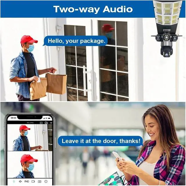 Alt view image 7 of 7 - 15MP Three Lens Solar 4G Street Light Outdoor Camera