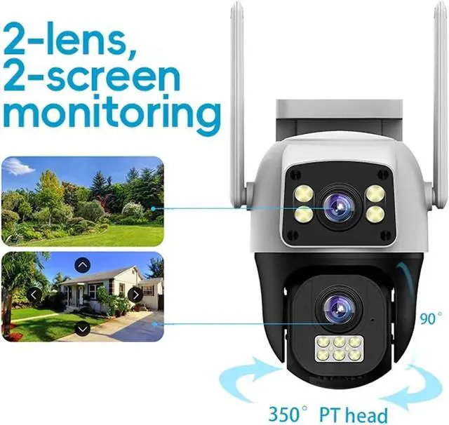 Alt view image 4 of 7 - 4G WiFi PTZ Outdoor Wireless Security IP Camera