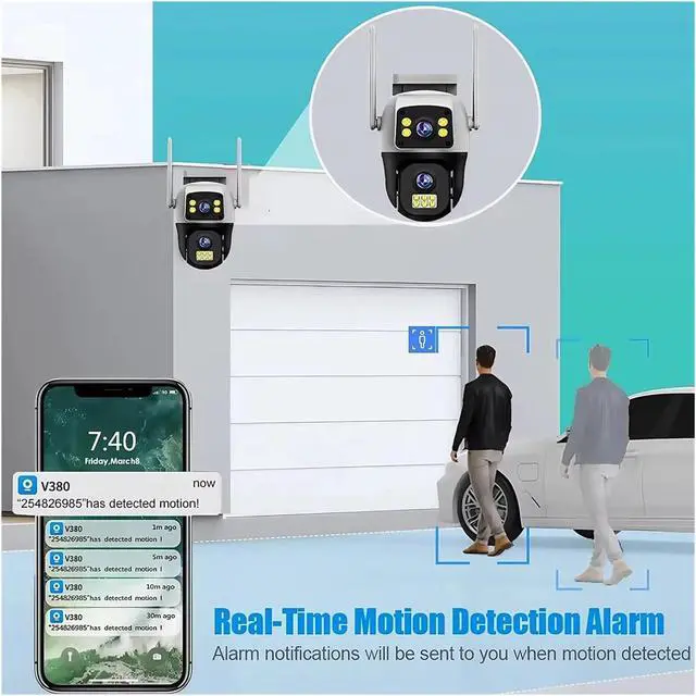 Alt view image 5 of 7 - 4G WiFi PTZ Outdoor Wireless Security IP Camera