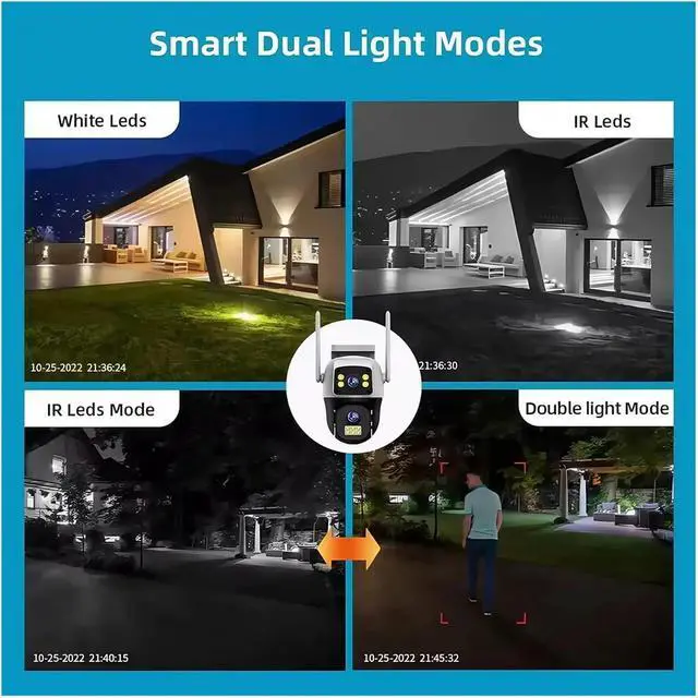 Alt view image 7 of 7 - 4G WiFi PTZ Outdoor Wireless Security IP Camera