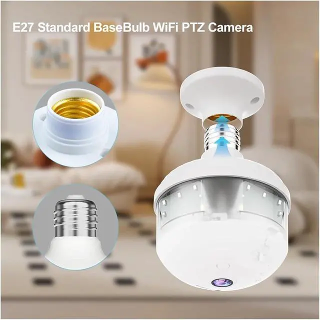 Alt view image 3 of 7 - V380 Pro 4MP WiFi IP Security Surveillance Camera