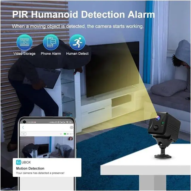 Alt view image 5 of 7 - 5MP Battery Powered 4G WiFi Mini Security IP Camera