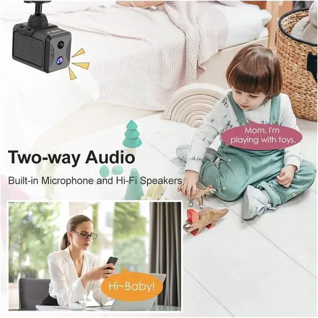 Alt view image 6 of 7 - 5MP Battery Powered 4G WiFi Mini Security IP Camera