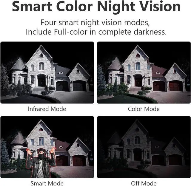 Alt view image 2 of 6 - 5MP Outdoor Bullet WiFi Security Surveillance Camera