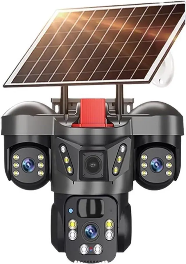Main image of 15MP 3 Lens Solar WiFi 4G Surveillance Camera