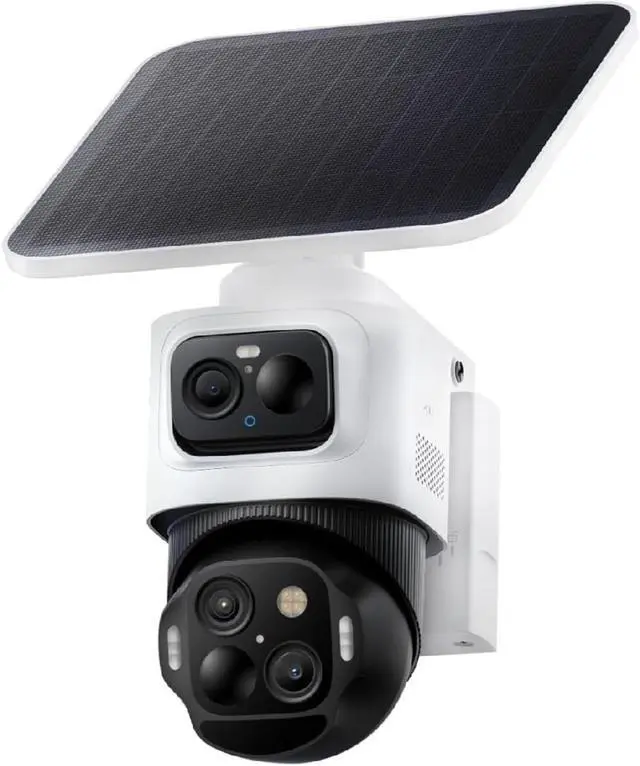 Alt view image 2 of 7 - 4K Triple Lens Solar Wireless Outdoor PTZ Security Camera