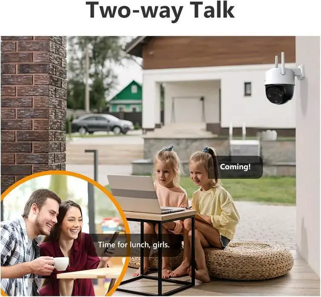 Alt view image 3 of 7 - 3MP Outdoor PTZ WiFi IP66 Surveillance Camera