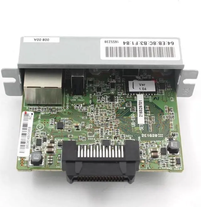 Alt view image 4 of 7 - Ethernet Interface Module UB-E04 C32C881008 for TM Series T88VI T88V T70II U220 H6000 Supports Fast Ethernet 10Base T 100Base TX Data Link Protocol