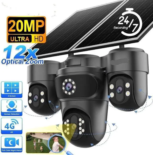 Alt view image 3 of 7 - 4G Solar PTZ Security IP Camera(4G Cam Add 64G)