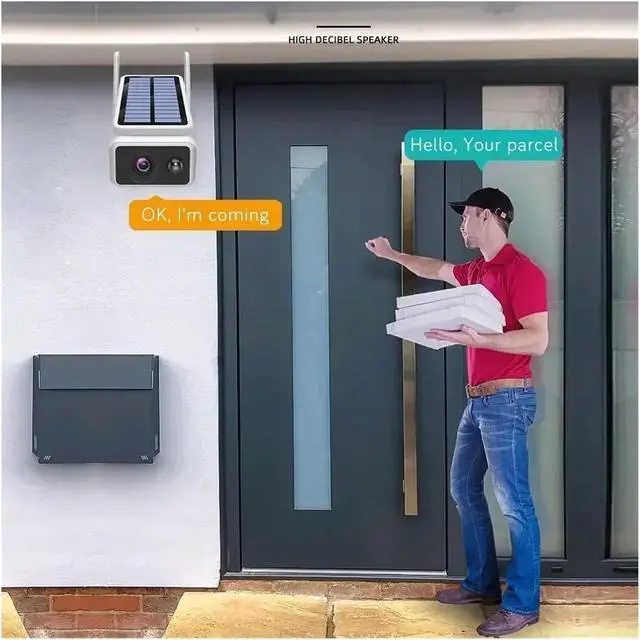 Alt view image 7 of 7 - 4MP Solar WiFi Outdoor Wireless IP Security Camera