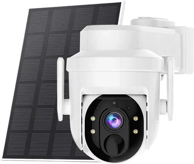Main image of Solar Wireless WiFi Outdoor PTZ Security Camera 3MP Home Surveillance Camera