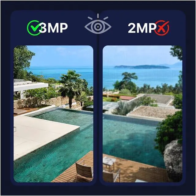 Alt view image 4 of 7 - Solar Wireless WiFi Outdoor PTZ Security Camera 3MP Home Surveillance Camera