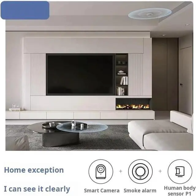Alt view image 5 of 7 - 1080P HD WiFi Zigbee Gateway Hub Indoor IP Camera Night Vision HomeKit Surveillance Camera