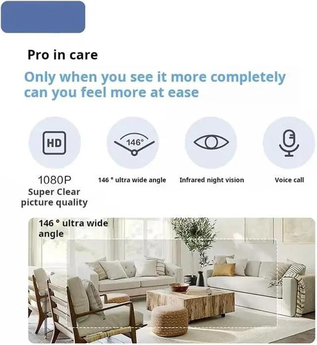 Alt view image 6 of 7 - 1080P HD WiFi Zigbee Gateway Hub Indoor IP Camera Night Vision HomeKit Surveillance Camera